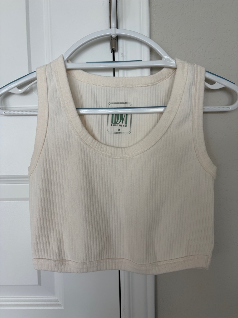 Dandy Del Mar cropped ribbed tank